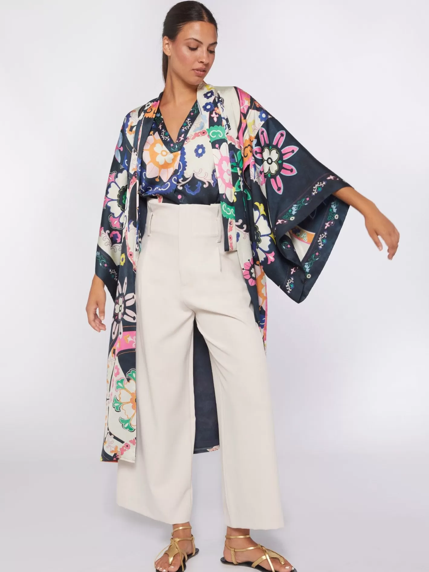 Abrigos | Vilagallo Abrigo Kimono Suzani