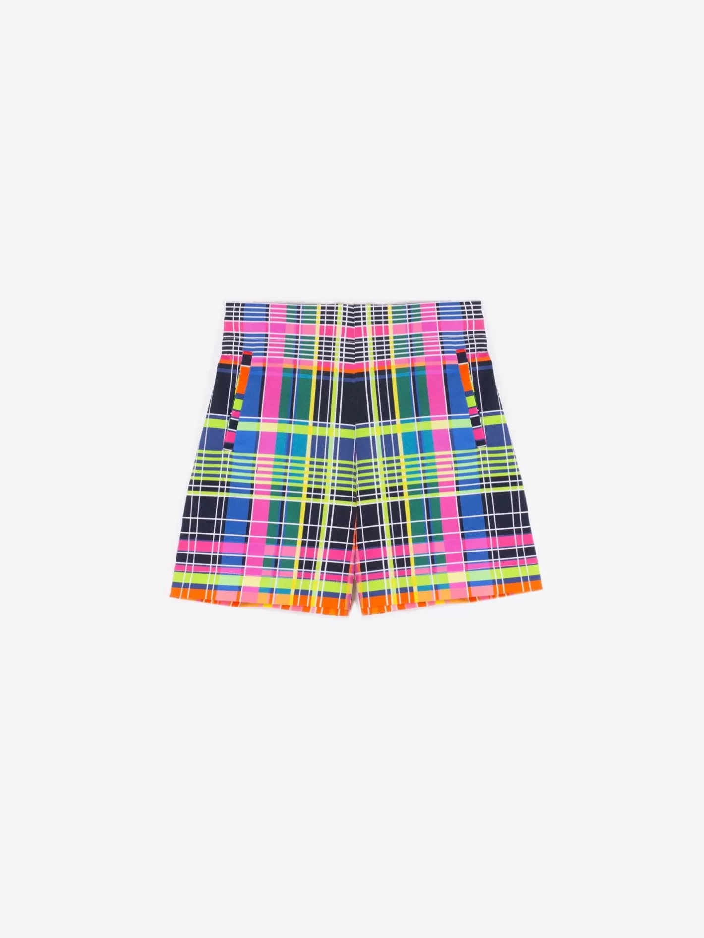 Pantalones | Vilagallo Bermuda Short Sandra Multicolour Check Gabardina