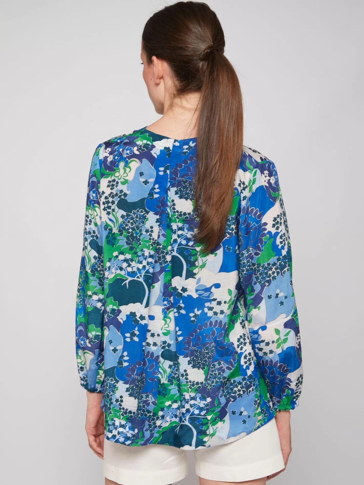 Camisas | Vilagallo Camisa Estampado Blue Blossom