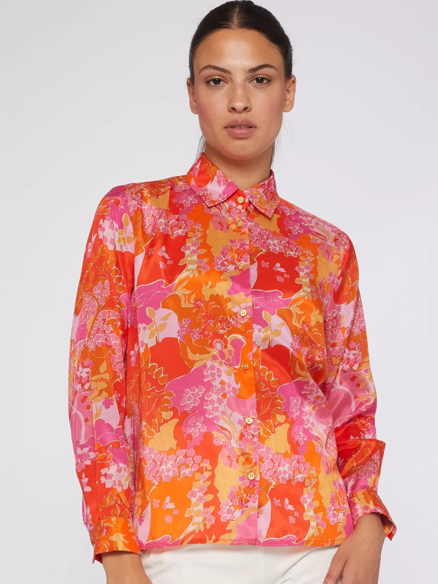 Camisas | Vilagallo Camisa Estampado Pink Blossom