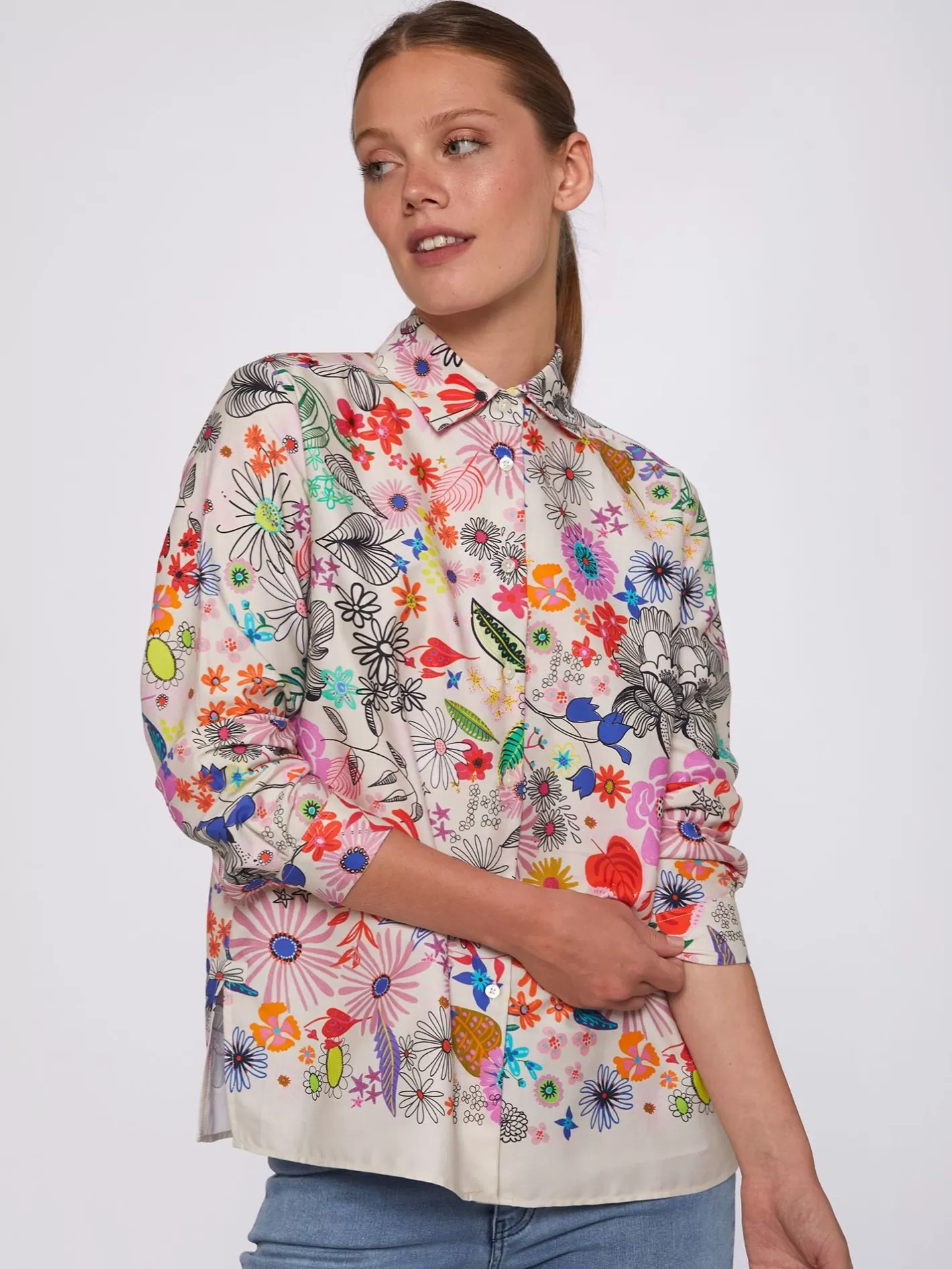 Camisas | Vilagallo Camisa Flores Pintadas