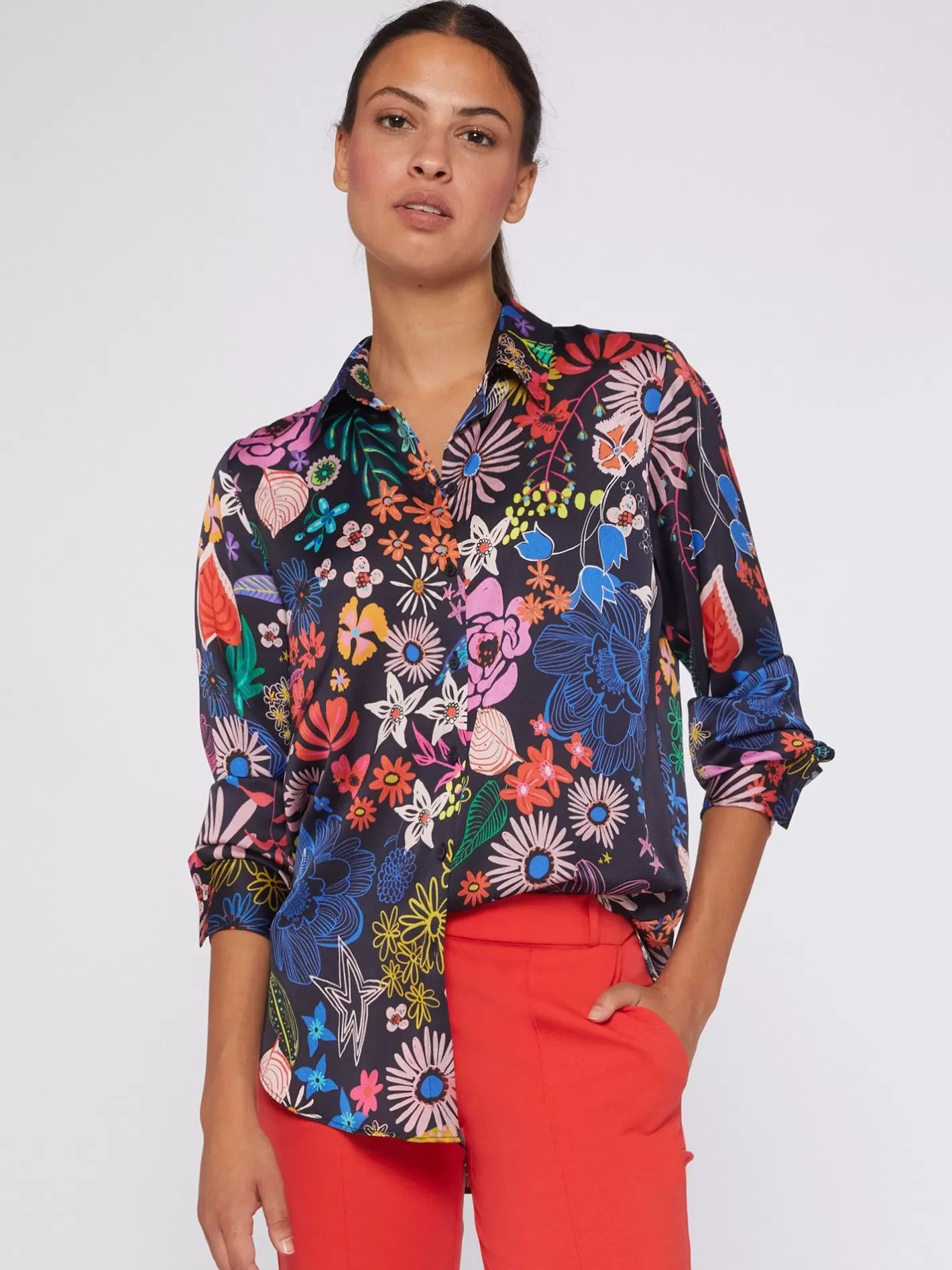 Camisas | Vilagallo Camisa Fluida Estampado Flores