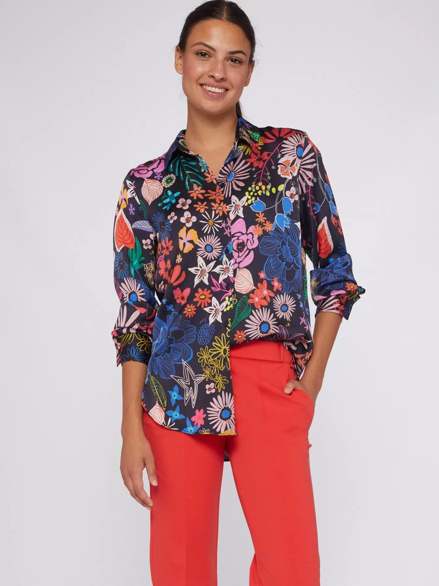 Camisas | Vilagallo Camisa Fluida Estampado Flores