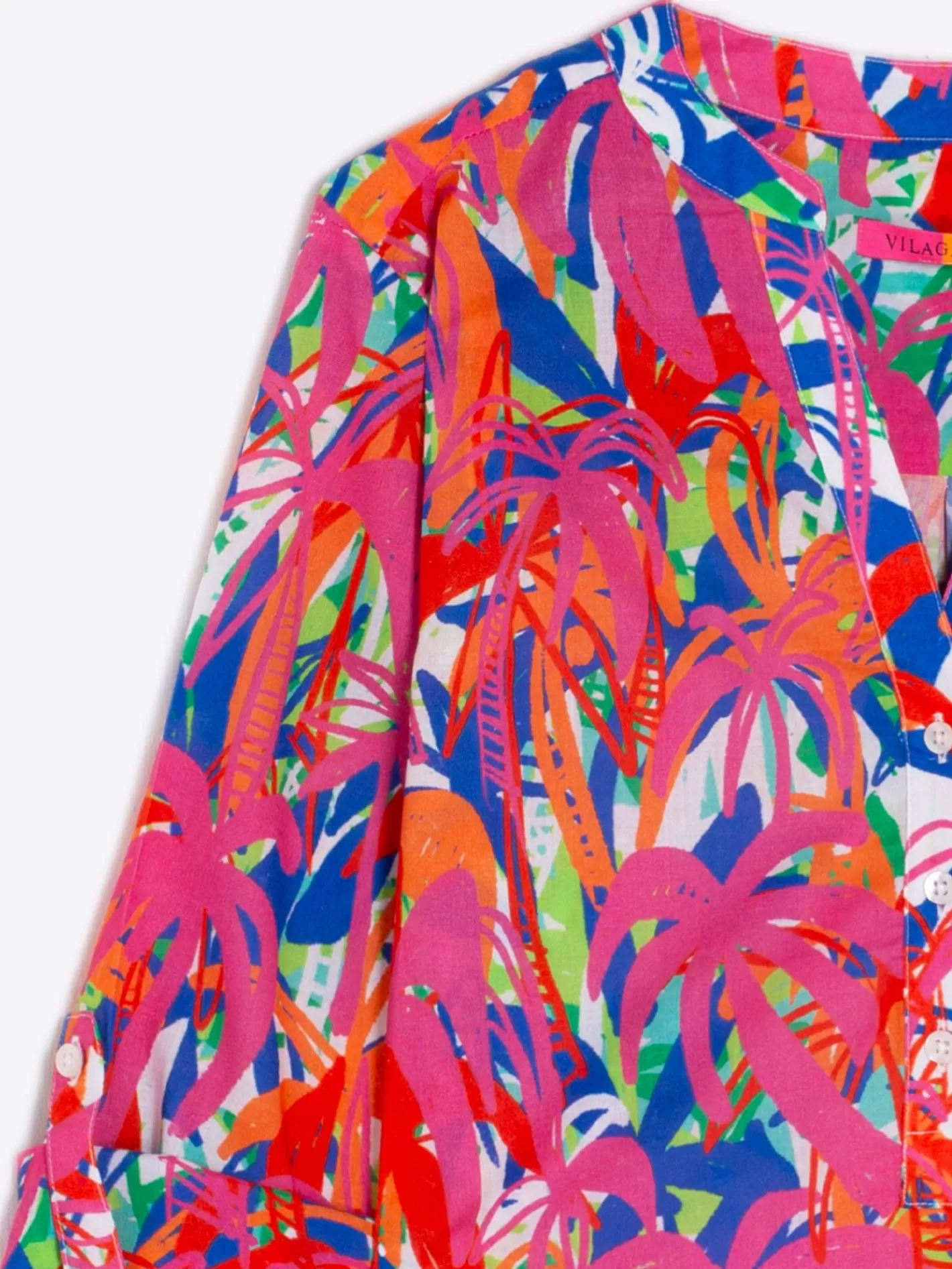 Camisas | Vilagallo Camisa Francina Palm Tree Print