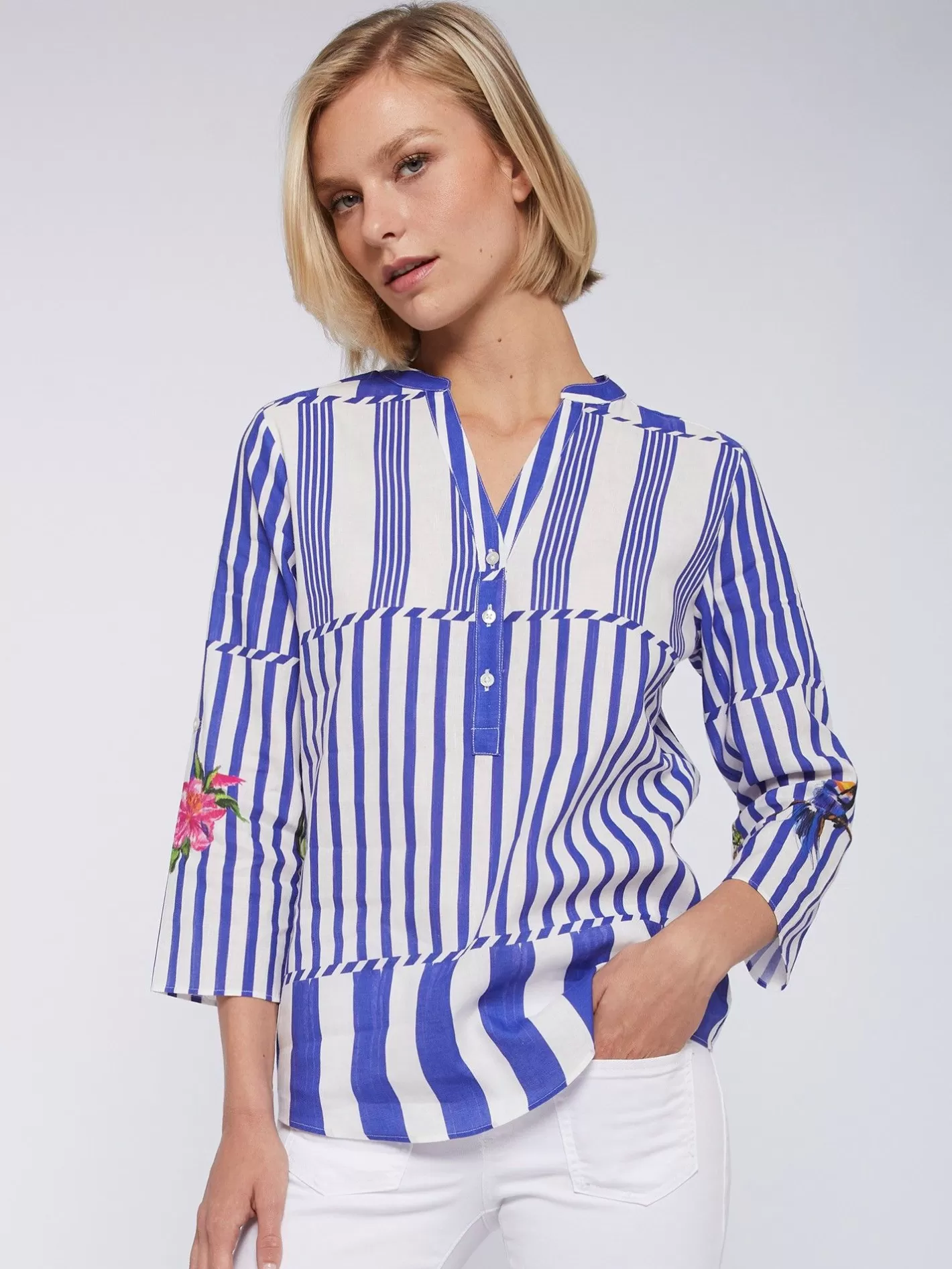 Camisas | Vilagallo Camisa Francina Rayas Tropical