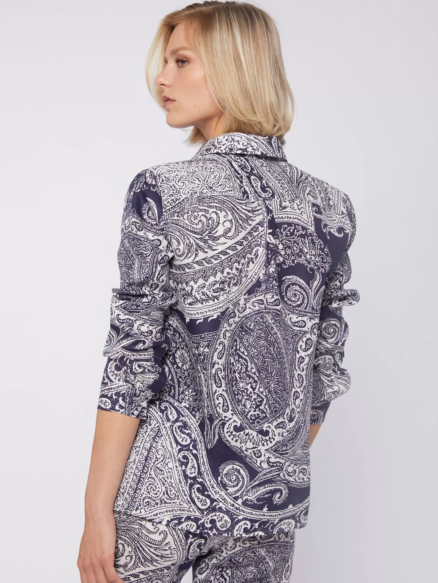 Camisas | Vilagallo Camisa Lino Estampado Paisley