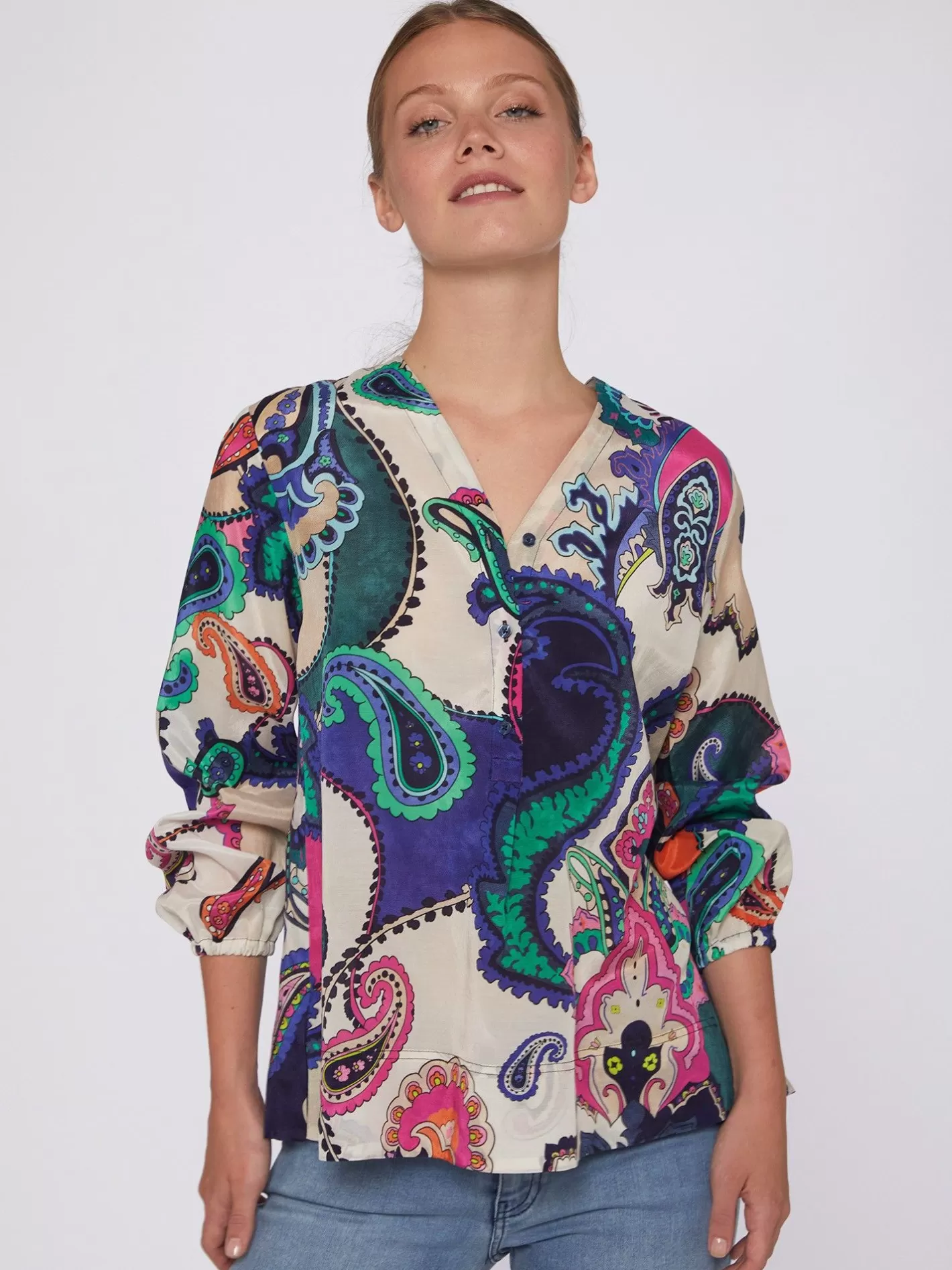 Camisas | Vilagallo Camisa Maxi Paisley Print