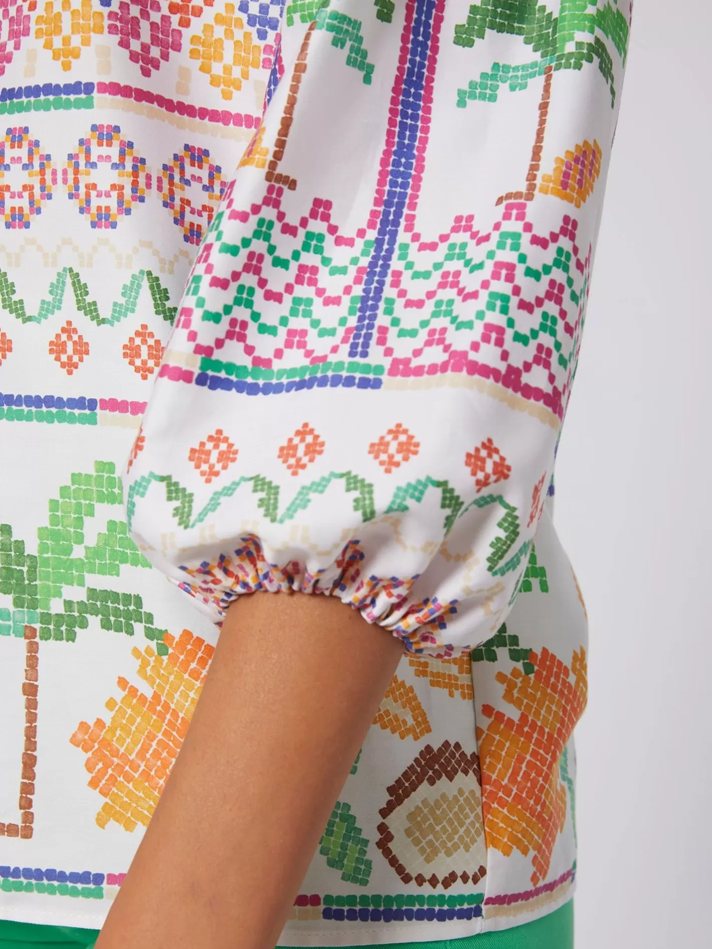 Camisas | Vilagallo Camisa Menorca Cross Stitch Print