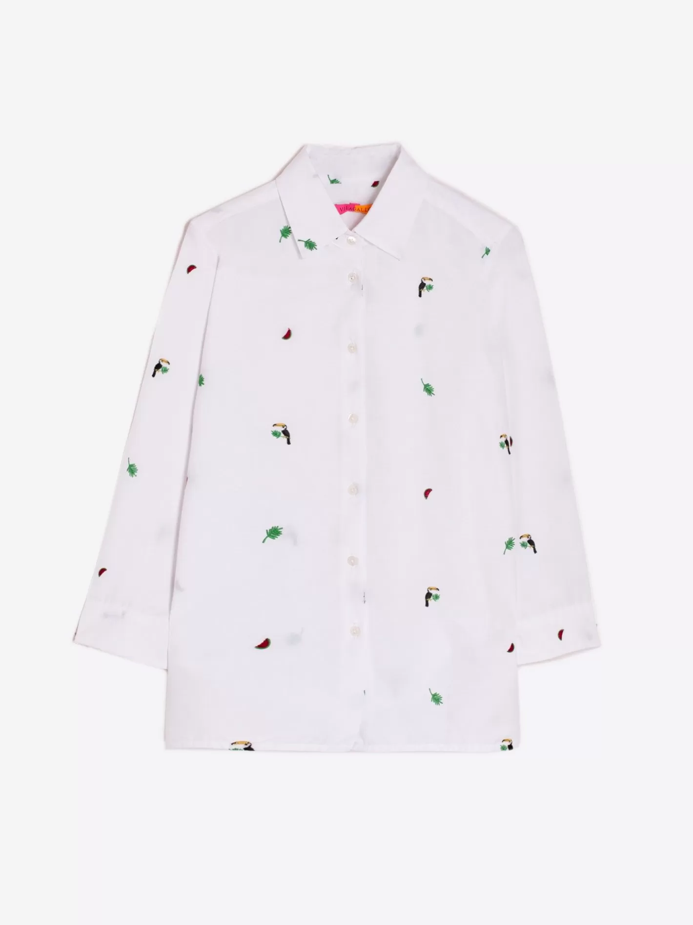 Camisas | Vilagallo Camisa Sara Bordado Tropical