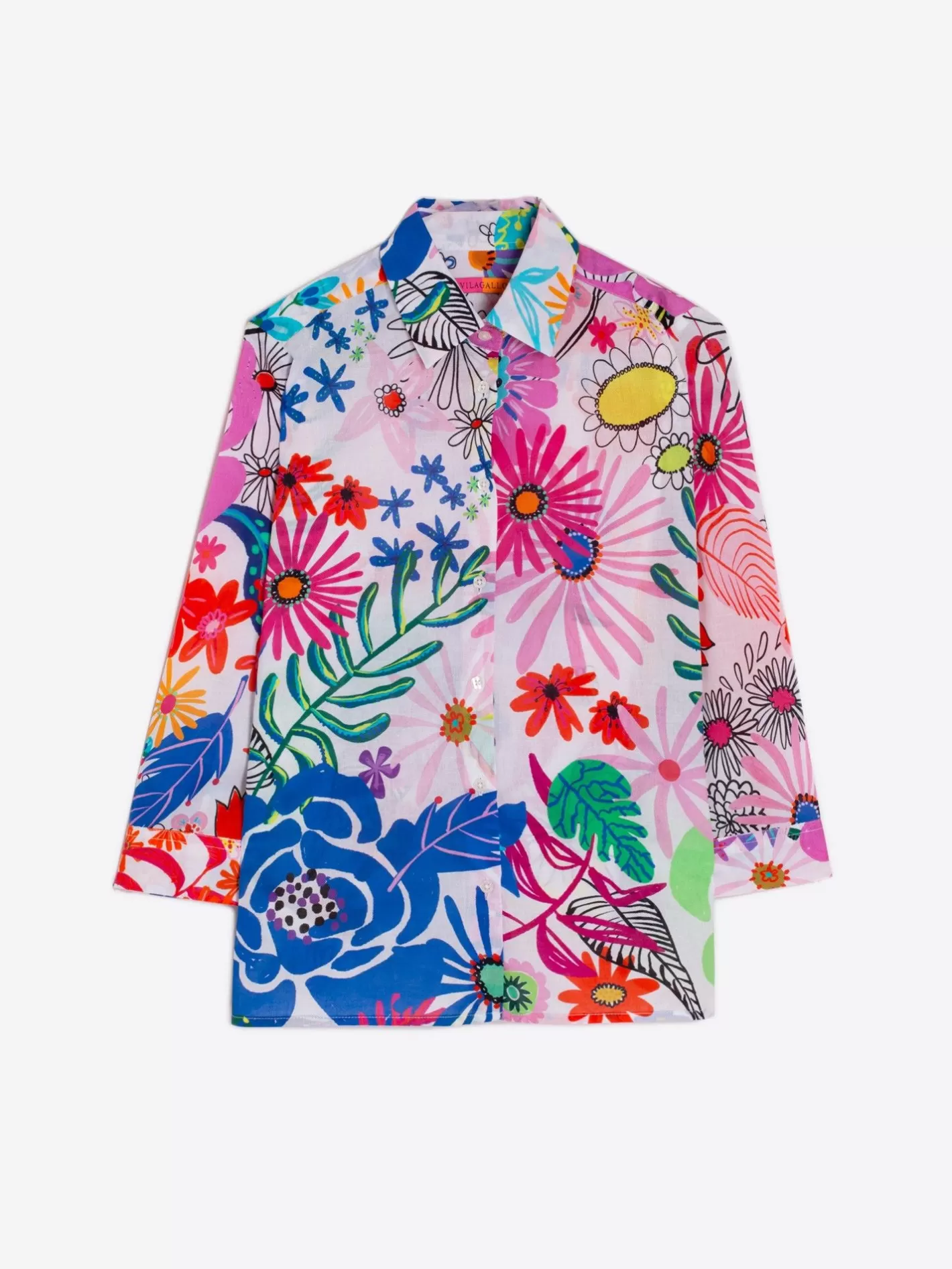 Camisas | Vilagallo Camisa Sara Maxi Watercolour Flower