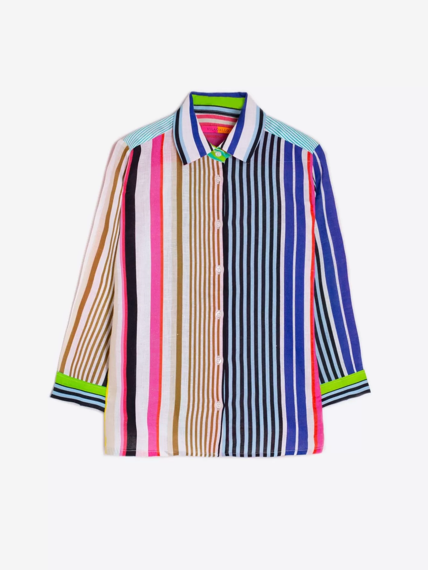 Camisas | Vilagallo Camisa Sara Stripe Pure Linen