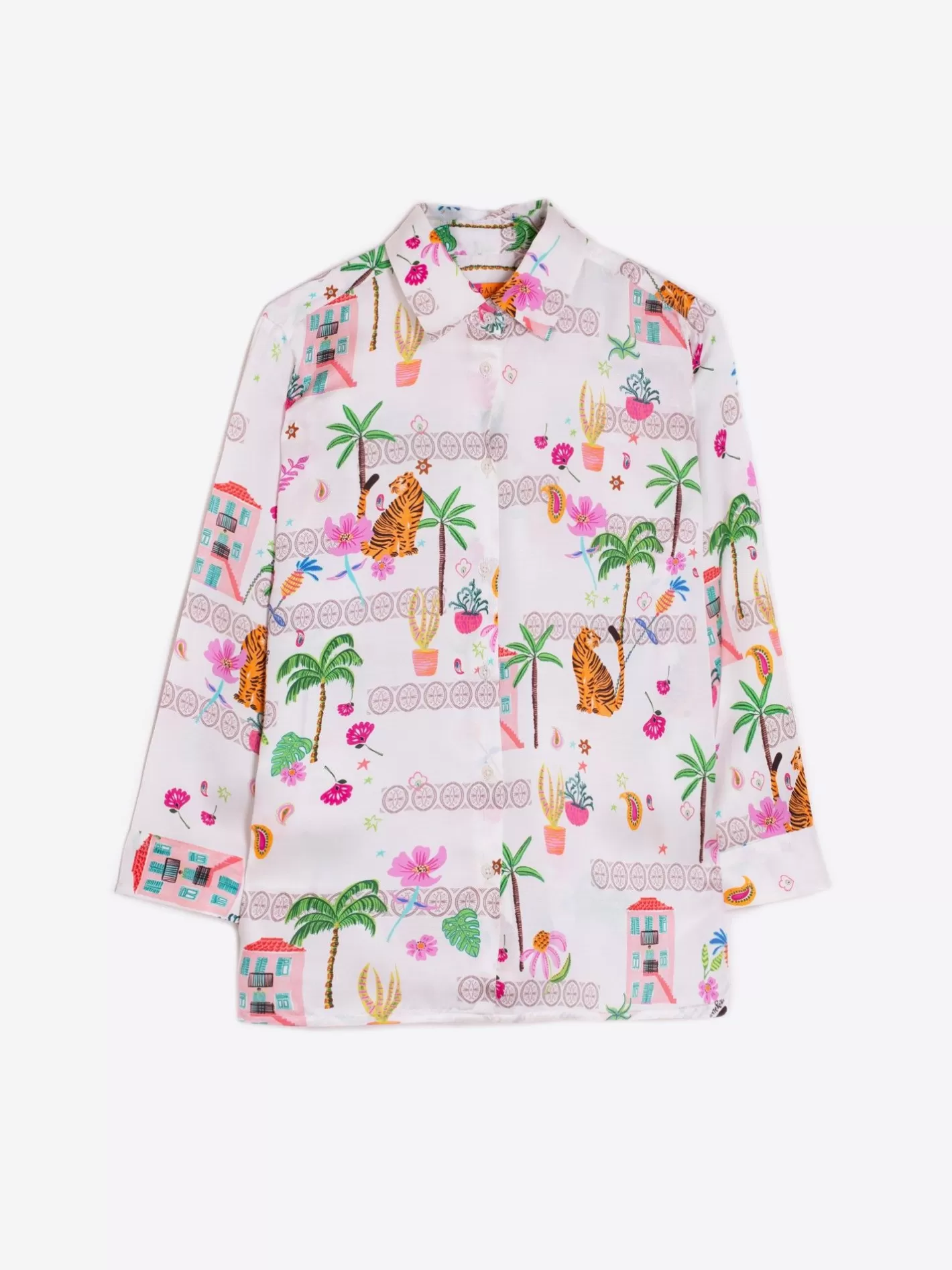 Camisas | Vilagallo Camisa Sara Tiger Paradise Print