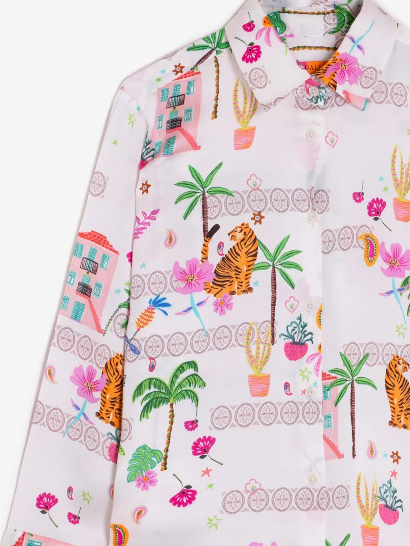 Camisas | Vilagallo Camisa Sara Tiger Paradise Print