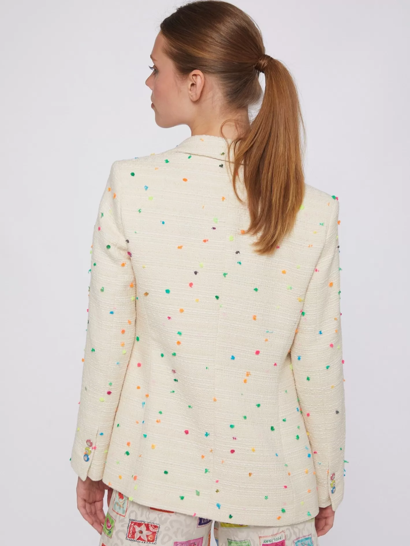 Chaquetas | Vilagallo Chaqueta Hannah Ecru Multicolour