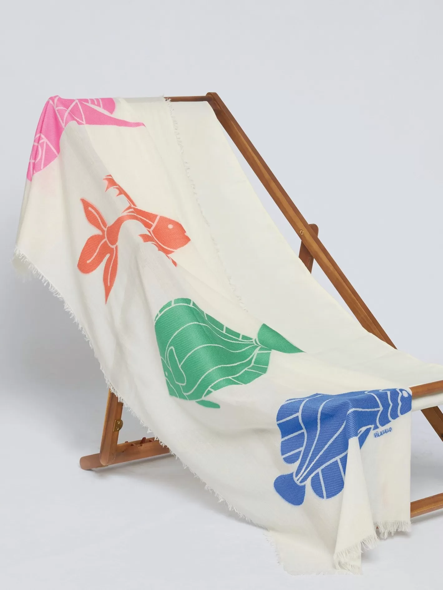 Hello Playa | Vilagallo Foulard Jacquard Peces Colores