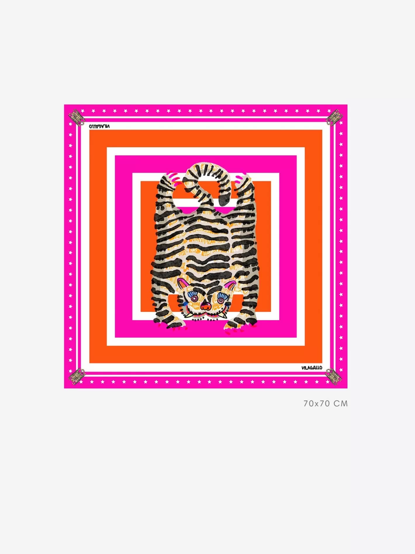 Foulards | Vilagallo Foulard Seda Tigre 70Cm