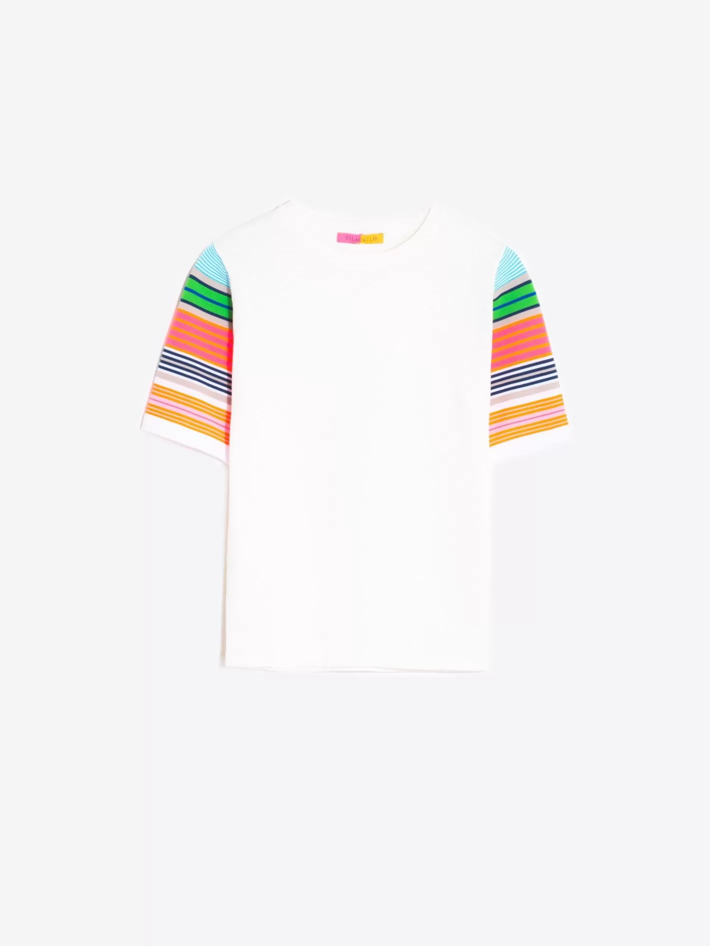 Punto | Vilagallo Jersey Blanco Mangas Multicolour