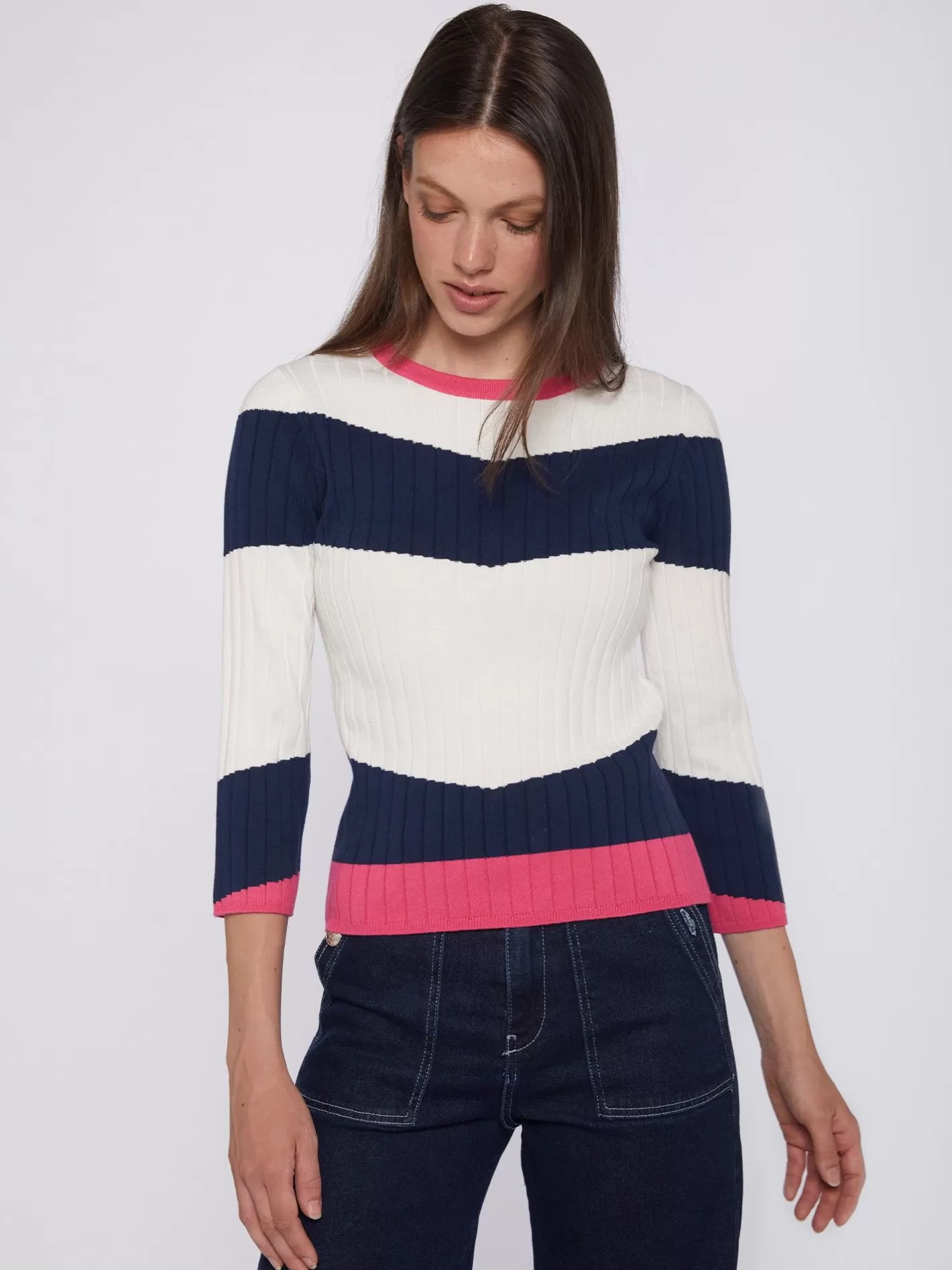 Punto | Vilagallo Jersey Punto Canale Colour Block