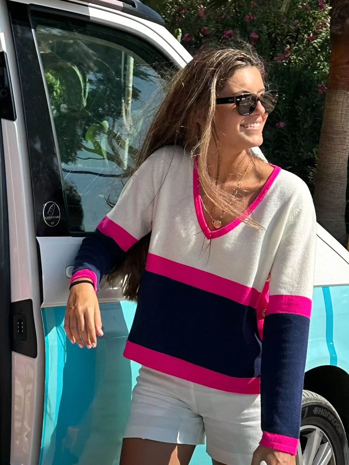 Punto | Vilagallo Jersey Punto Cuello Pico 100% Lana Merino