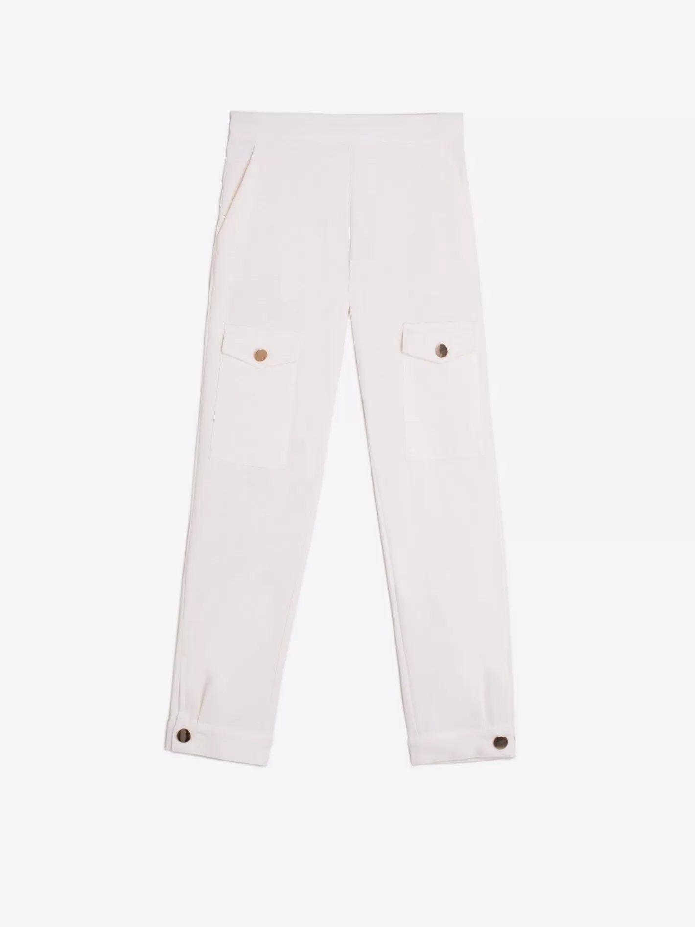 Pantalones | Vilagallo Pantalon Cargo Punto Blanco Perfect Fit