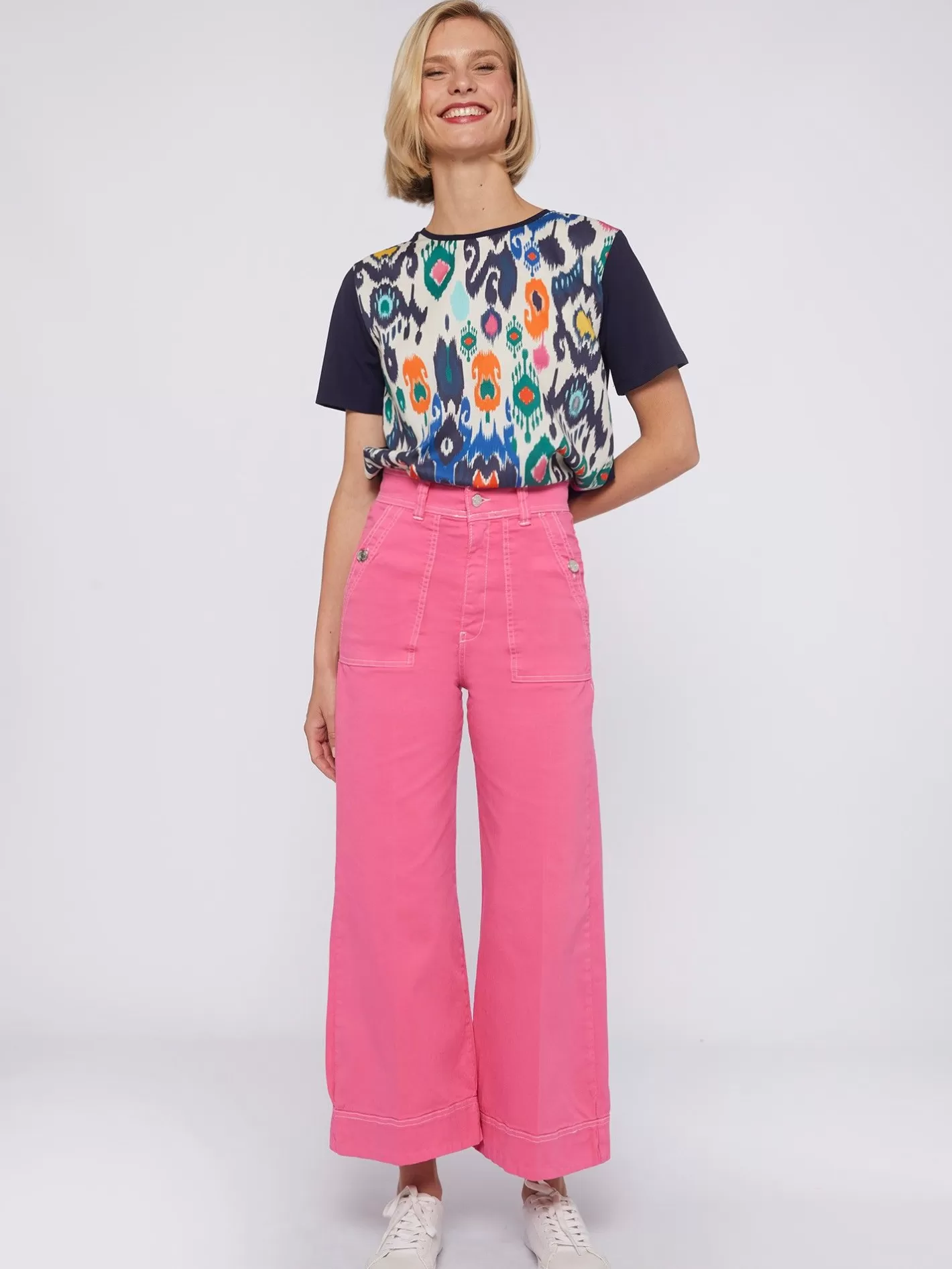 Pantalones | Vilagallo Pantalon Noa Rosa