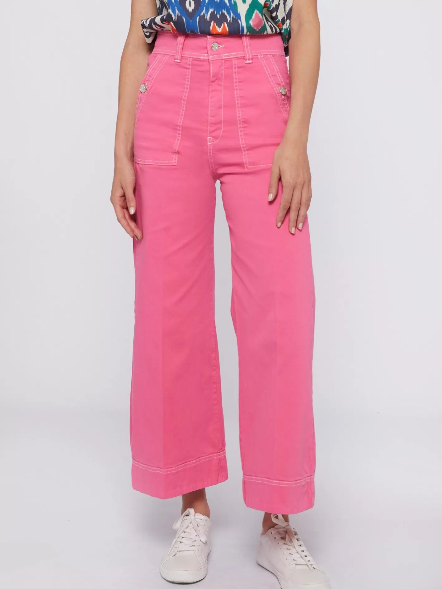 Pantalones | Vilagallo Pantalon Noa Rosa