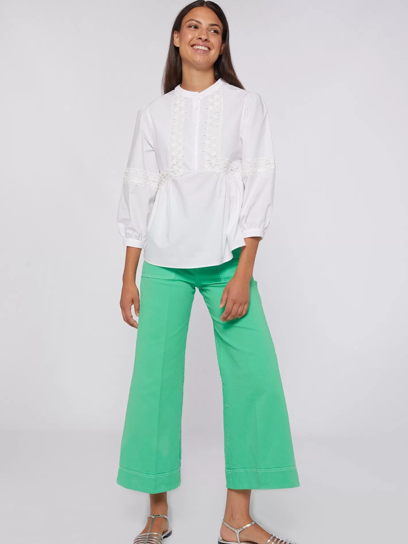 Pantalones | Vilagallo Pantalon Noa Verde