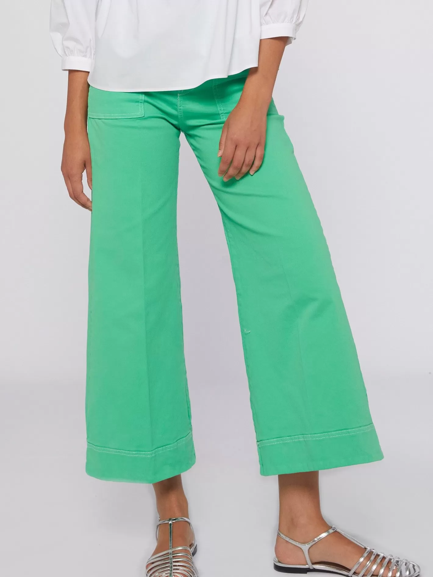 Pantalones | Vilagallo Pantalon Noa Verde