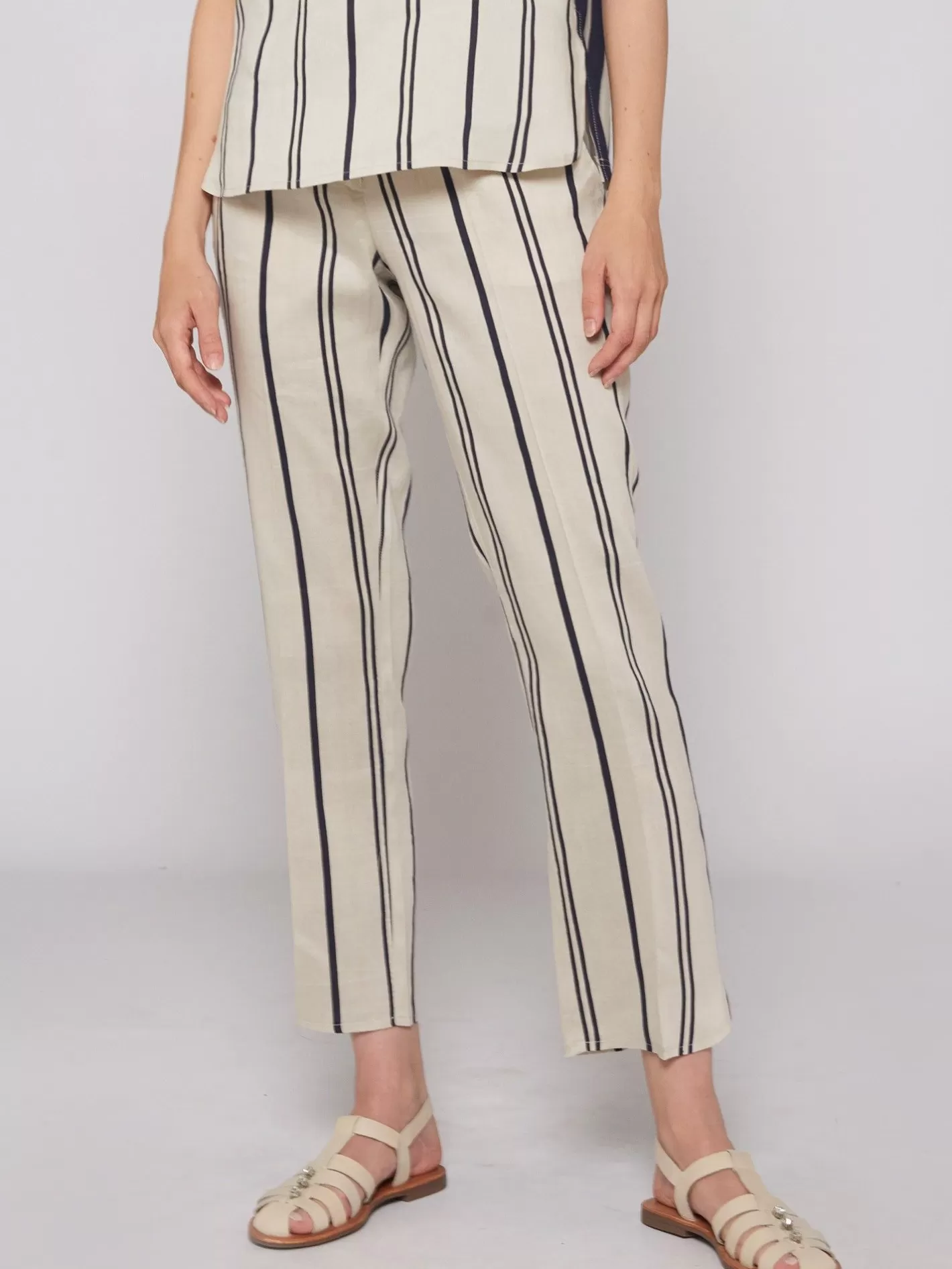 Pantalones | Vilagallo Pantalon Ornella Rayas