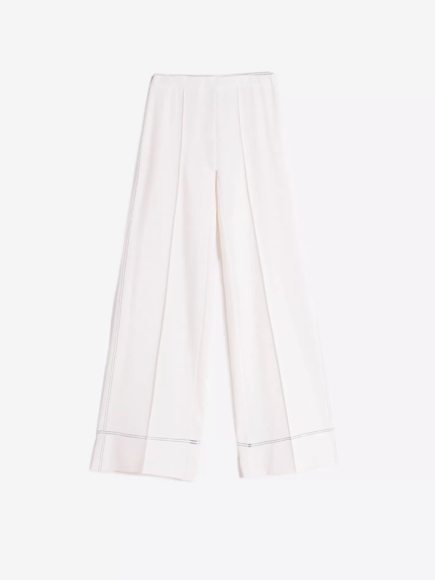 Pantalones | Vilagallo Pantalon Punto Blanco Perfect Fit