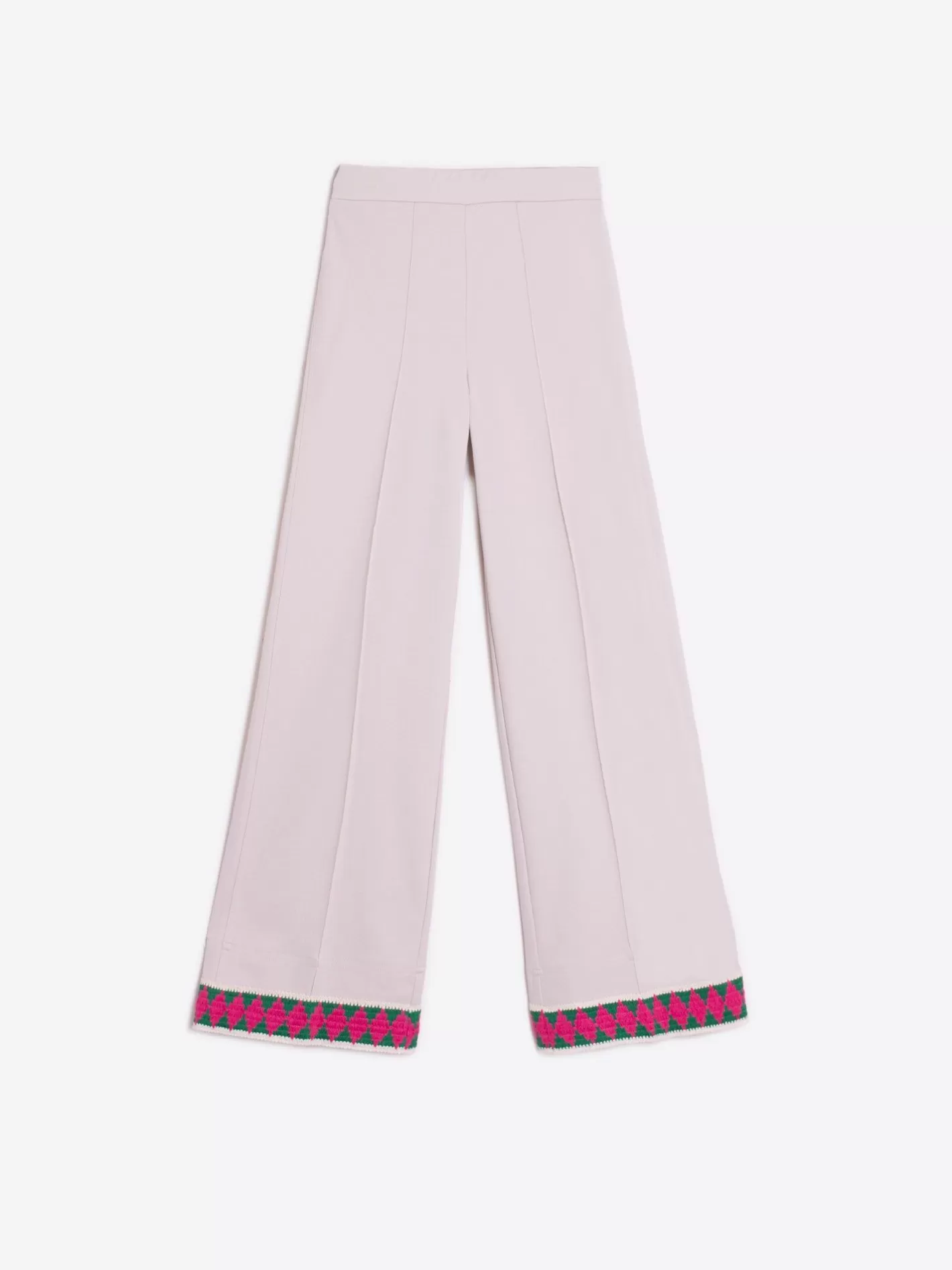 Pantalones | Vilagallo Pantalon Punto Marfil Pasaman