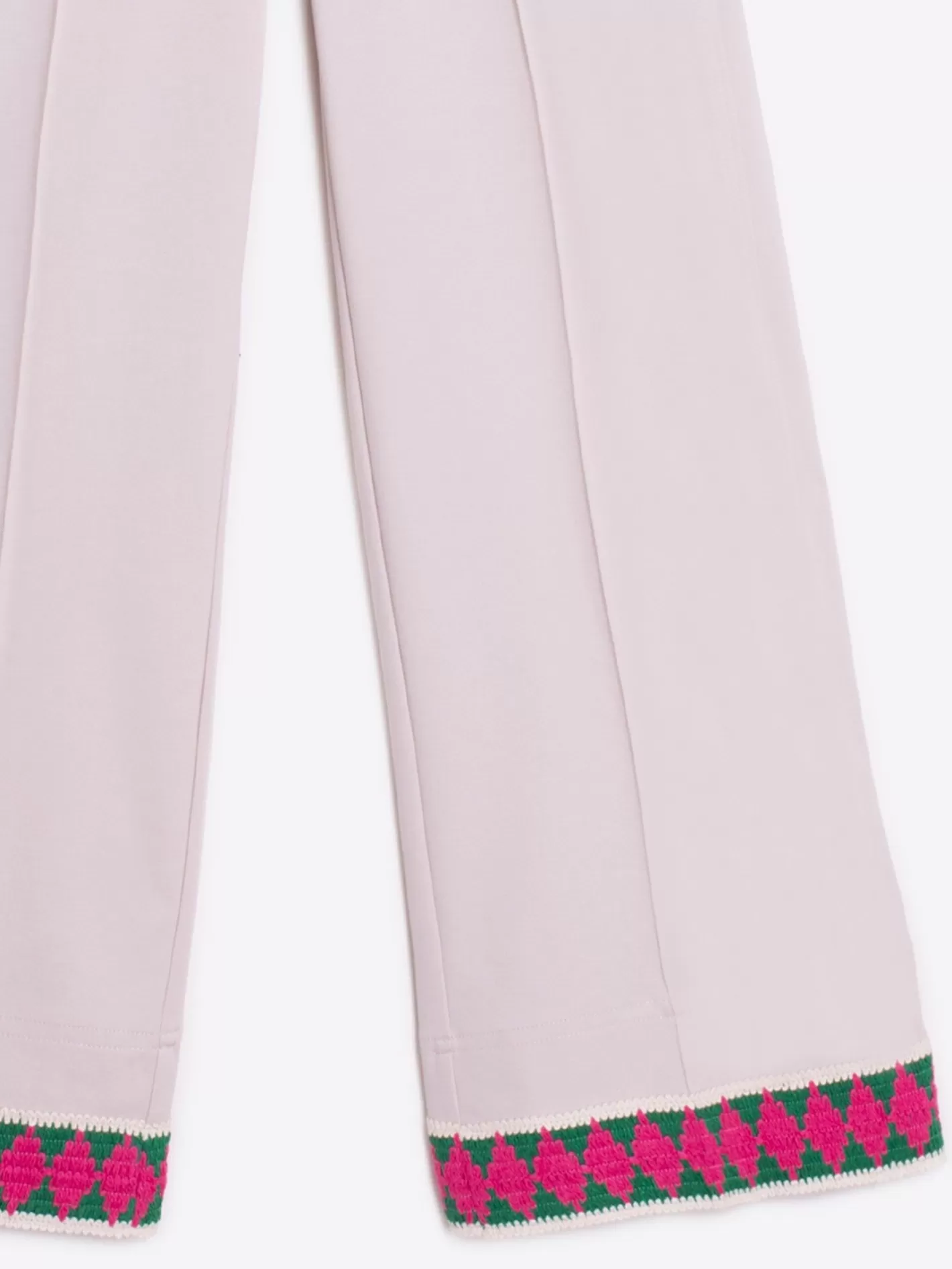 Pantalones | Vilagallo Pantalon Punto Marfil Pasaman