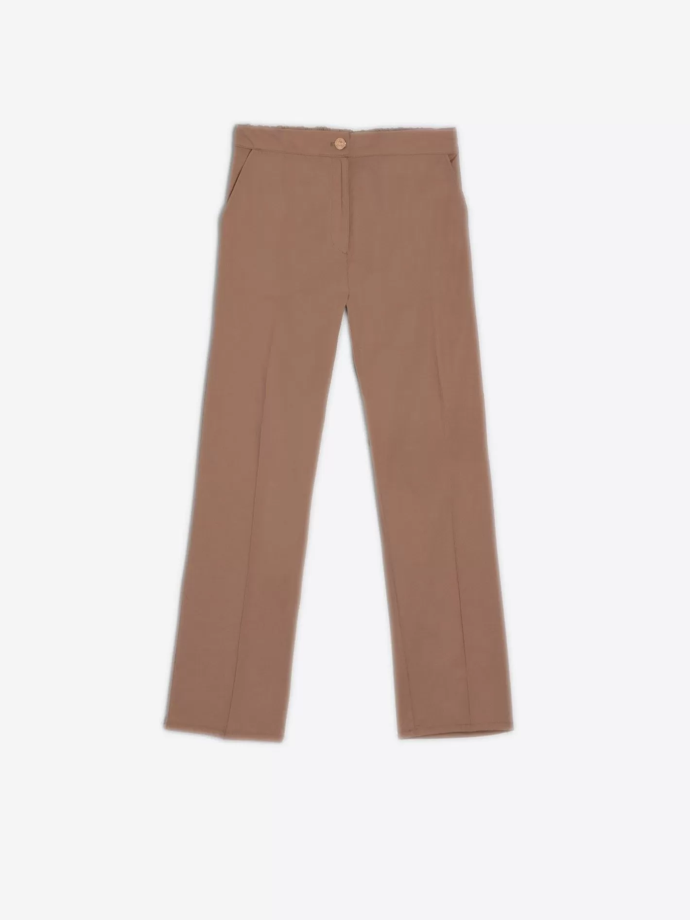 Pantalones | Vilagallo Pantalon Tiffany Beige Poplin