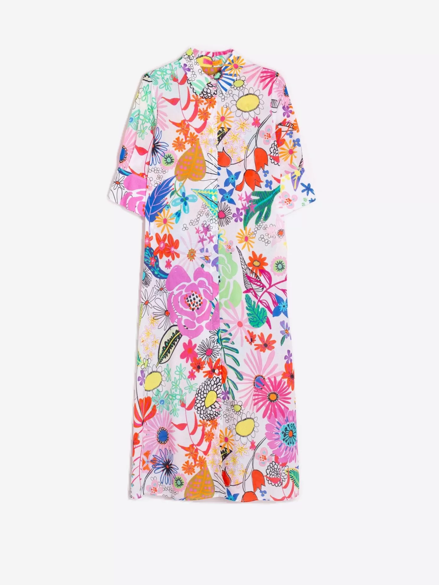 Vestidos | Vilagallo Vestido Izzy Maxi Watercolour Flower